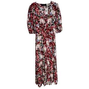 NWT Minkpink Nordstrom Womens Small Floral Midi Maxi Dress Cottage Core Boho